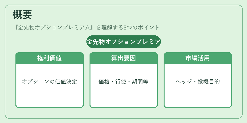 概要（金先物オプションプレミアム）の図解