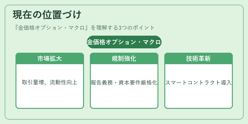 現在の位置づけ(金価格オプション・マクロ)の図解