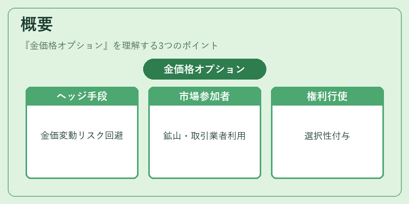 概要（金価格オプション）の図解