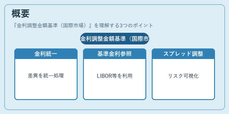 概要（金利調整金額基準（国際市場））の図解
