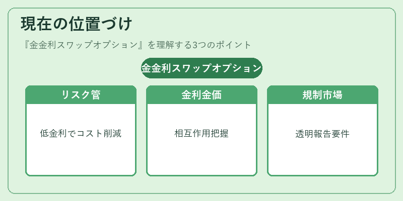 現在の位置づけ(金金利スワップオプション)の図解