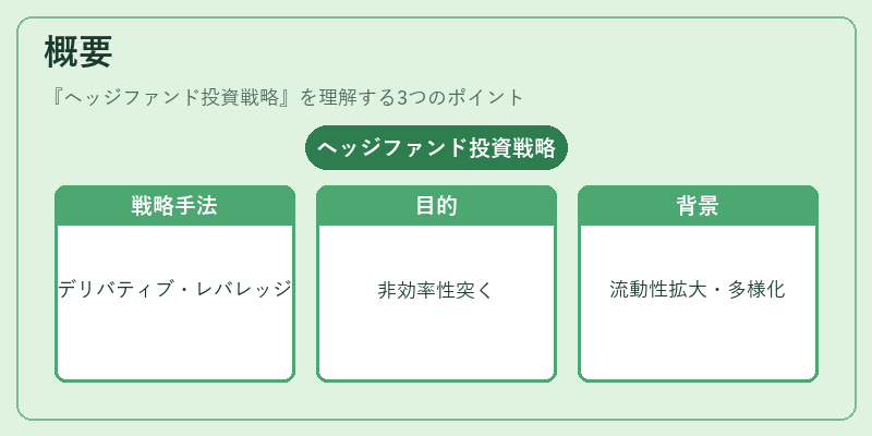 概要（ヘッジファンド投資戦略）の図解
