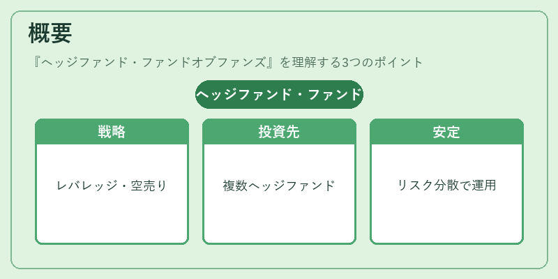概要（ヘッジファンド・ファンドオブファンズ）の図解