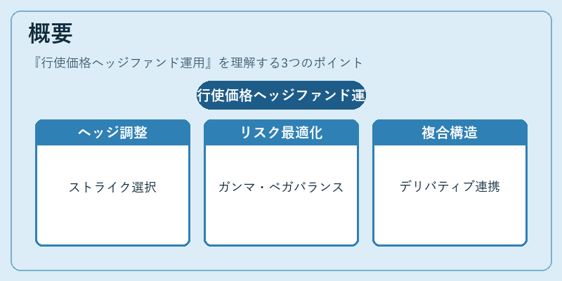概要(行使価格ヘッジファンド運用)の図解