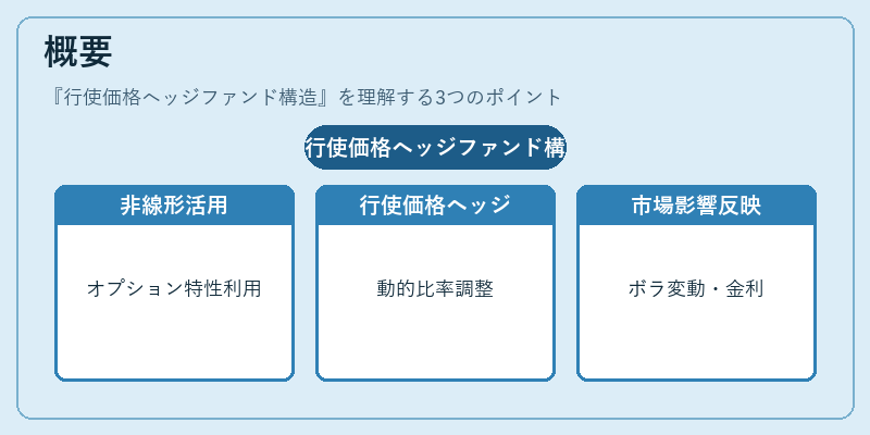 概要（行使価格ヘッジファンド構造）の図解