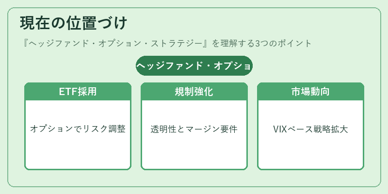 現在の位置づけ（ヘッジファンド・オプション・ストラテジー）の図解