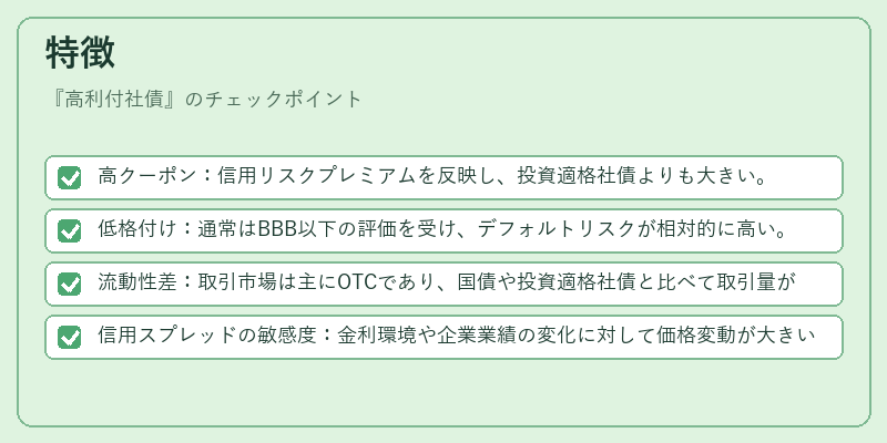 特徴（高利付社債）の図解