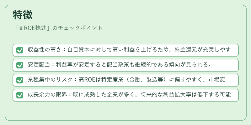 特徴(高ROE株式)の図解