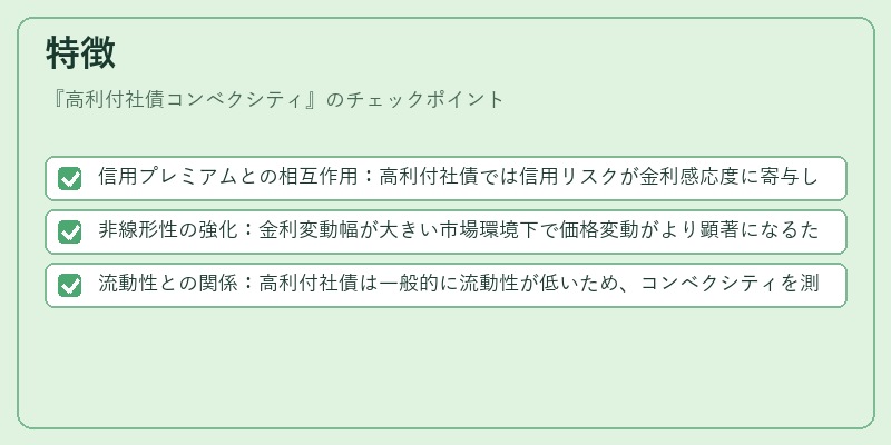 特徴（高利付社債コンベクシティ）の図解