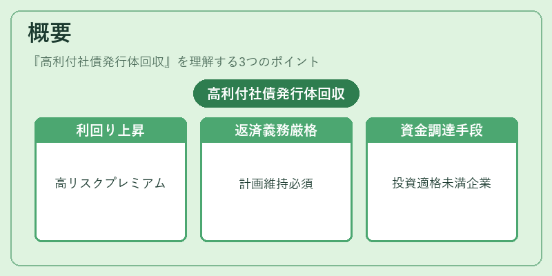 概要(高利付社債発行体回収)の図解