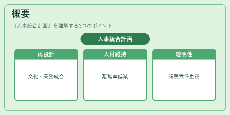 概要（人事統合計画）の図解