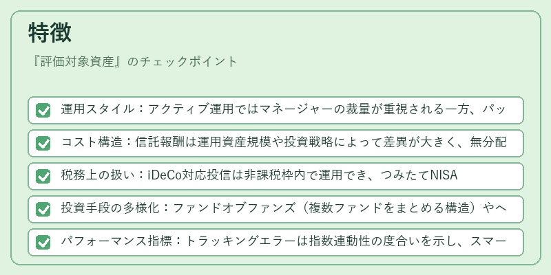 特徴（評価対象資産）の図解