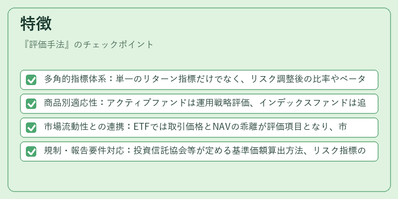 特徴（評価手法）の図解