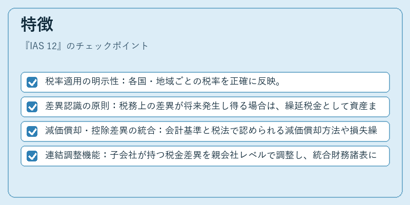 特徴(IAS 12)の図解