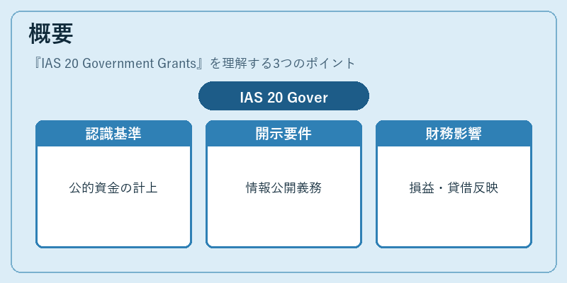 概要（IAS 20 Government Grants）の図解