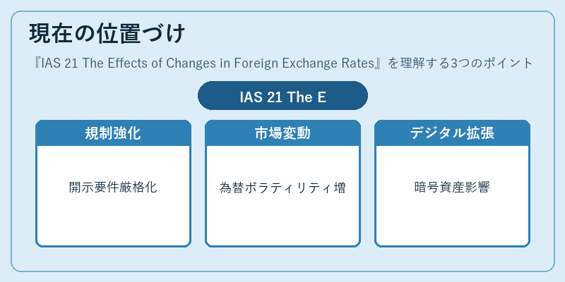 現在の位置づけ（IAS 21 The Effects of Changes in Foreign Exchange Rates）の図解