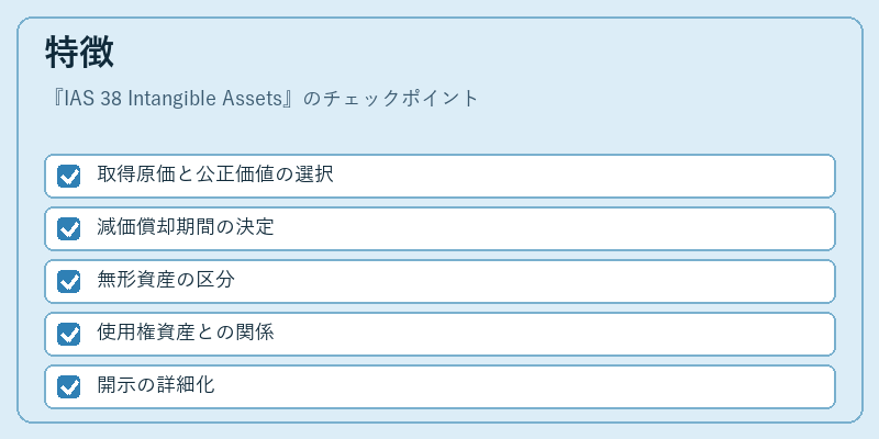特徴(IAS 38 Intangible Assets)の図解