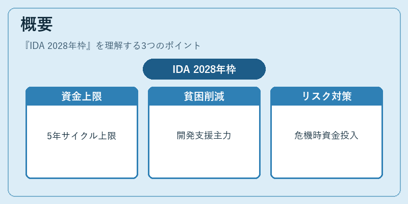 概要(IDA 2028年枠)の図解
