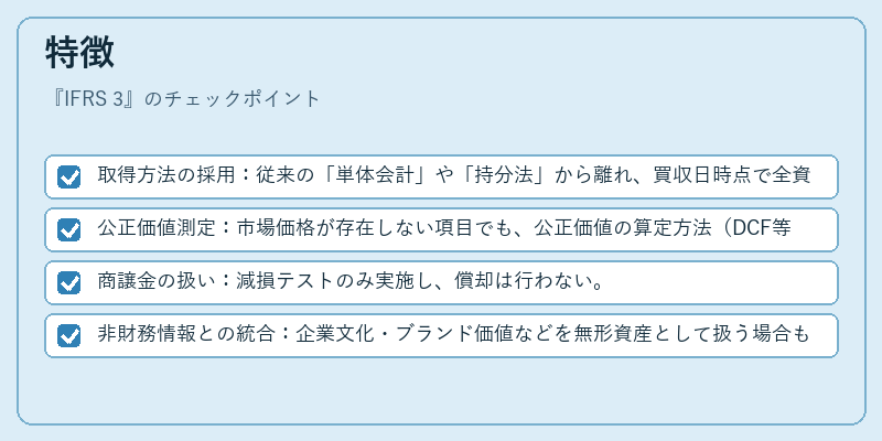 特徴（IFRS 3）の図解