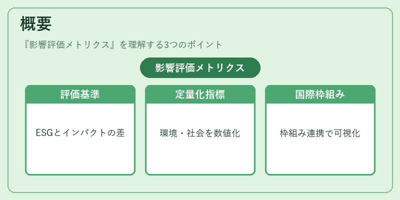 概要（影響評価メトリクス）の図解
