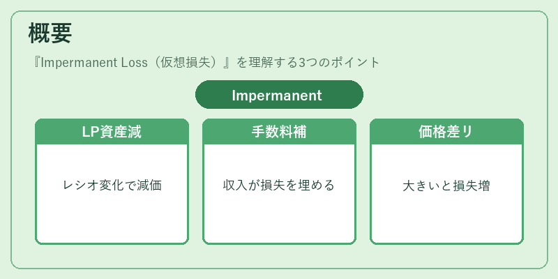 概要(Impermanent Loss(仮想損失))の図解