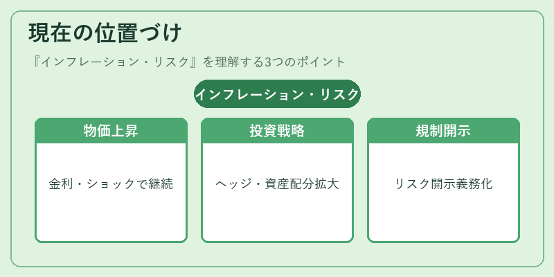 現在の位置づけ（インフレーション・リスク）の図解