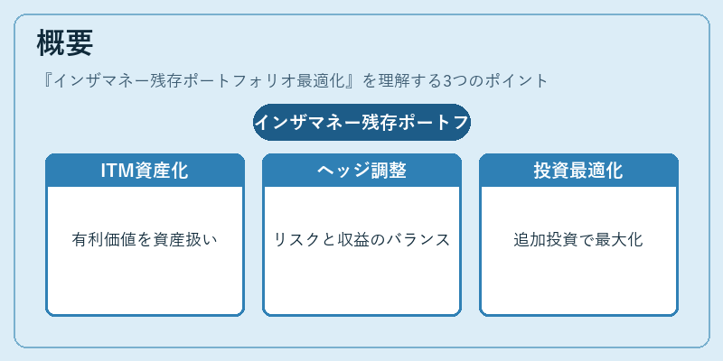 概要（インザマネー残存ポートフォリオ最適化）の図解
