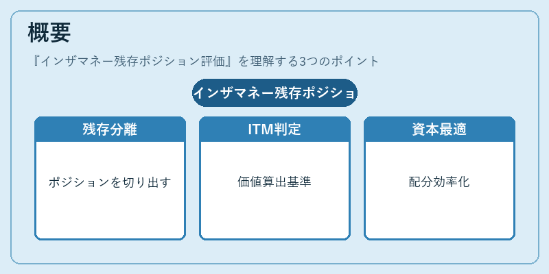 概要（インザマネー残存ポジション評価）の図解