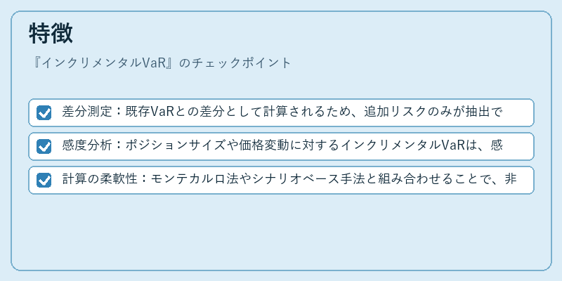 特徴（インクリメンタルVaR）の図解