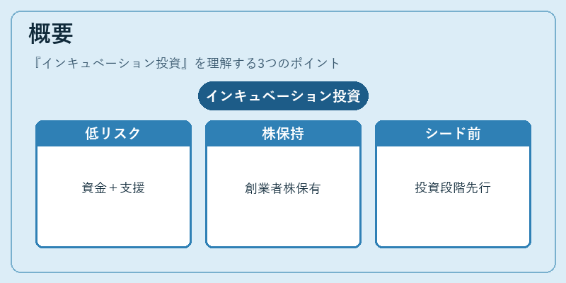 概要（インキュベーション投資）の図解