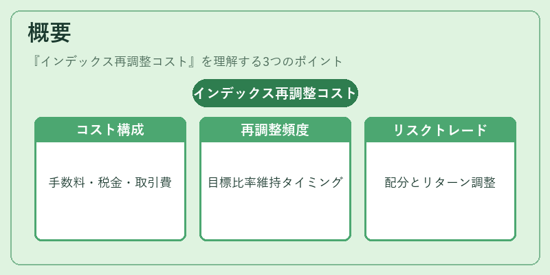 概要（インデックス再調整コスト）の図解