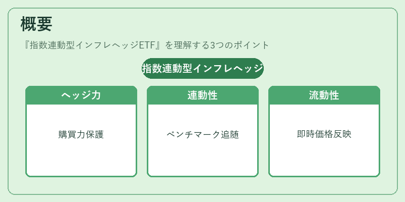 概要(指数連動型インフレヘッジETF)の図解