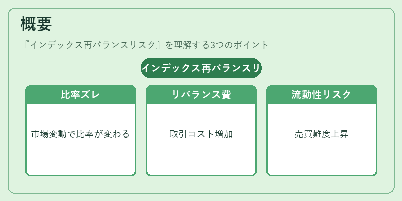 概要（インデックス再バランスリスク）の図解