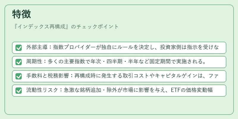特徴(インデックス再構成)の図解