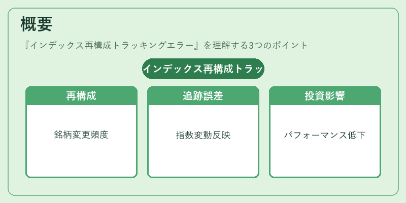 概要（インデックス再構成トラッキングエラー）の図解