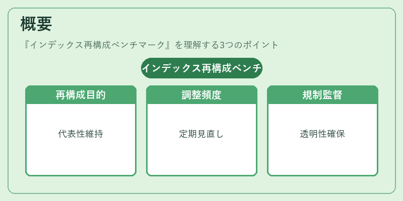 概要（インデックス再構成ベンチマーク）の図解