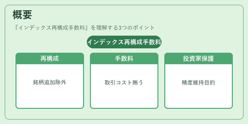 概要（インデックス再構成手数料）の図解