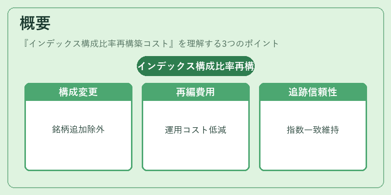 概要（インデックス構成比率再構築コスト）の図解