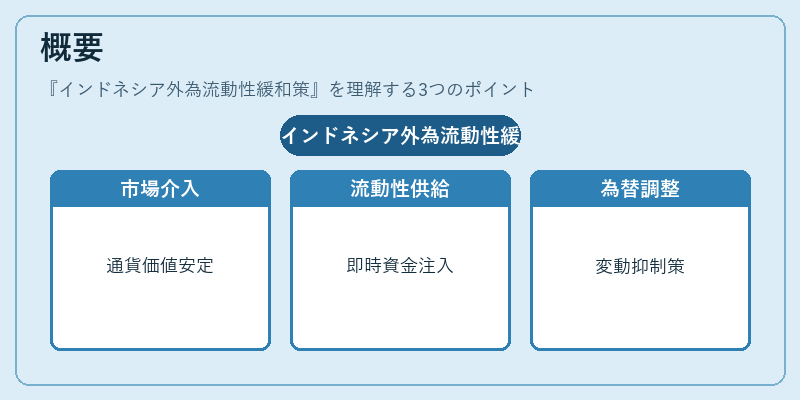 概要(インドネシア外為流動性緩和策)の図解