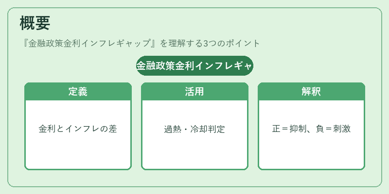 概要（金融政策金利インフレギャップ）の図解