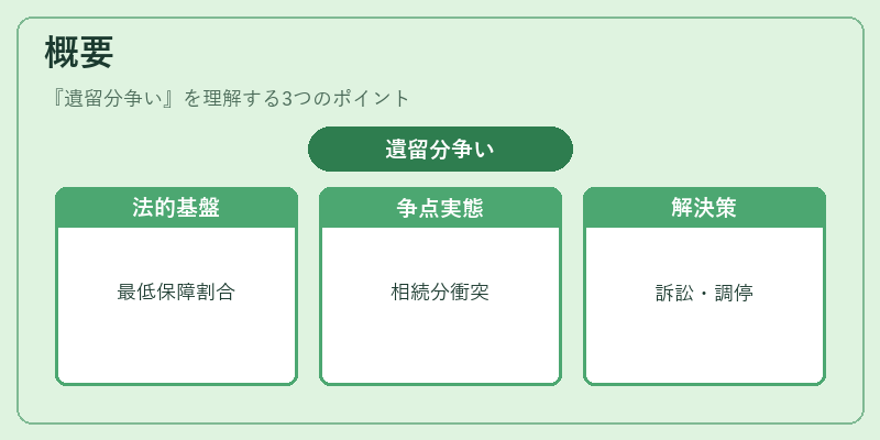 概要（遺留分争い）の図解