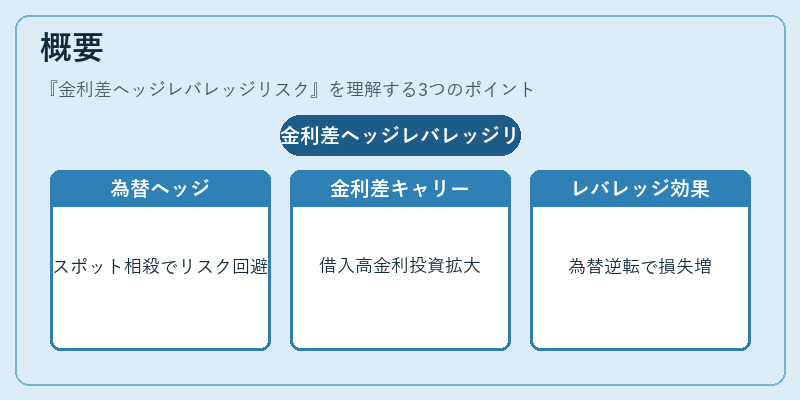 概要（金利差ヘッジレバレッジリスク）の図解