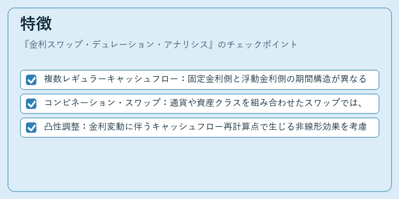 特徴(金利スワップ・デュレーション・アナリシス)の図解