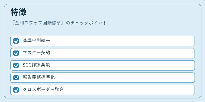 特徴（金利スワップ国際標準）の図解