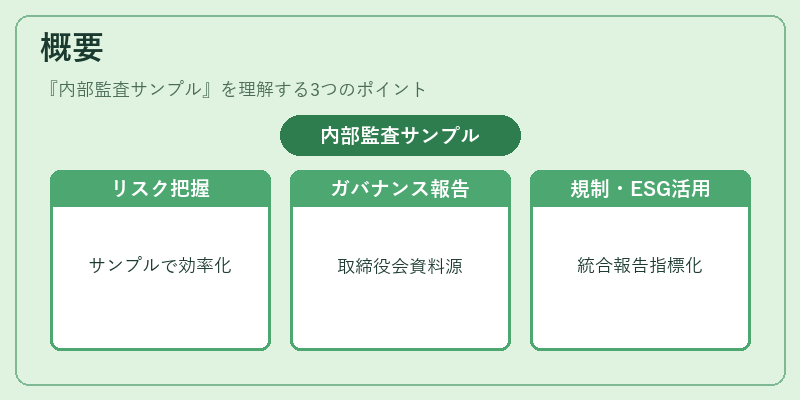 概要（内部監査サンプル）の図解
