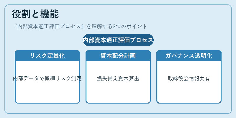 役割と機能（内部資本適正評価プロセス）の図解