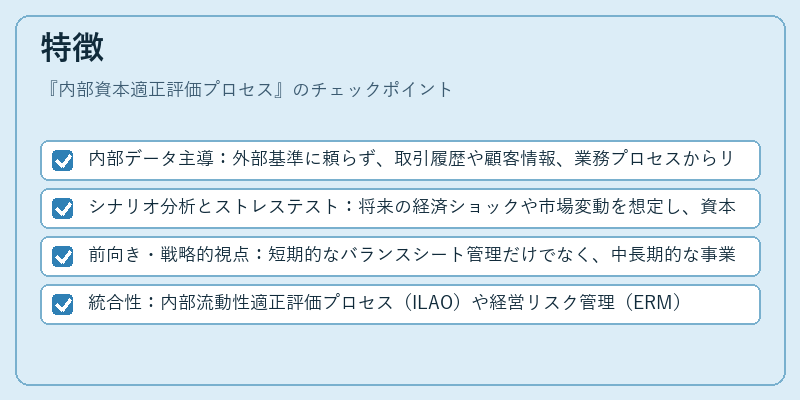 特徴（内部資本適正評価プロセス）の図解