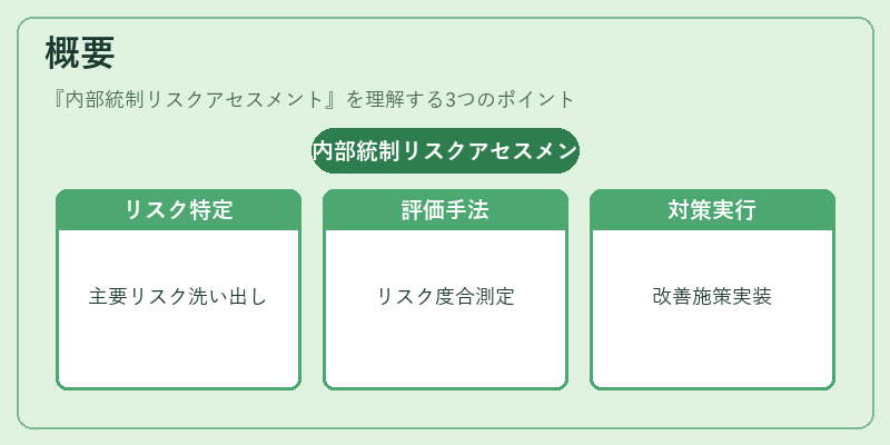 概要（内部統制リスクアセスメント）の図解
