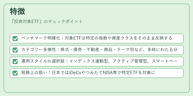 特徴(投資対象ETF)の図解