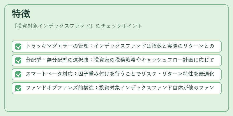 特徴(投資対象インデックスファンド)の図解